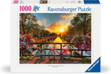 Ravensburger Pussel 12000662 1000 bitar Cyklar i Amsterdam - Färgglatt pussel för vuxna och barn i beprövad Ravensburger kvalitet Puzzle Naty Shop