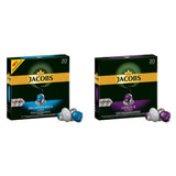 Jacobs Kaffeekapseln Lungo Decaffeinato- Intensität 6, 10er Pack, 10 x 20 Getränke & Kaffeekapseln Lungo Intenso, Intensität 8 av 12, 200 Nespresso®* kompatibel Kapseln, 10 x 20 Getränke