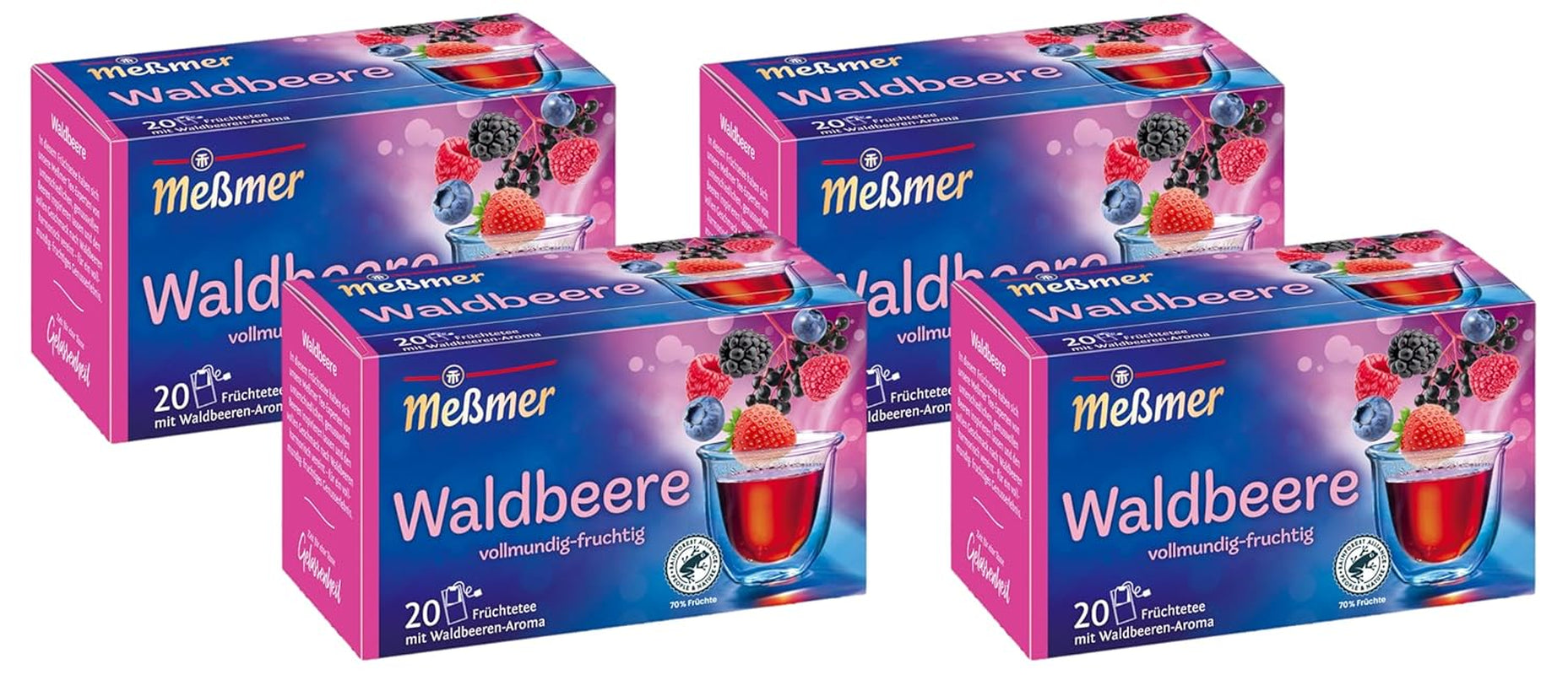 Meßmer bär | 20 tepåsar | Vegan | Glutenfri | Laktosfri (paket med 4)