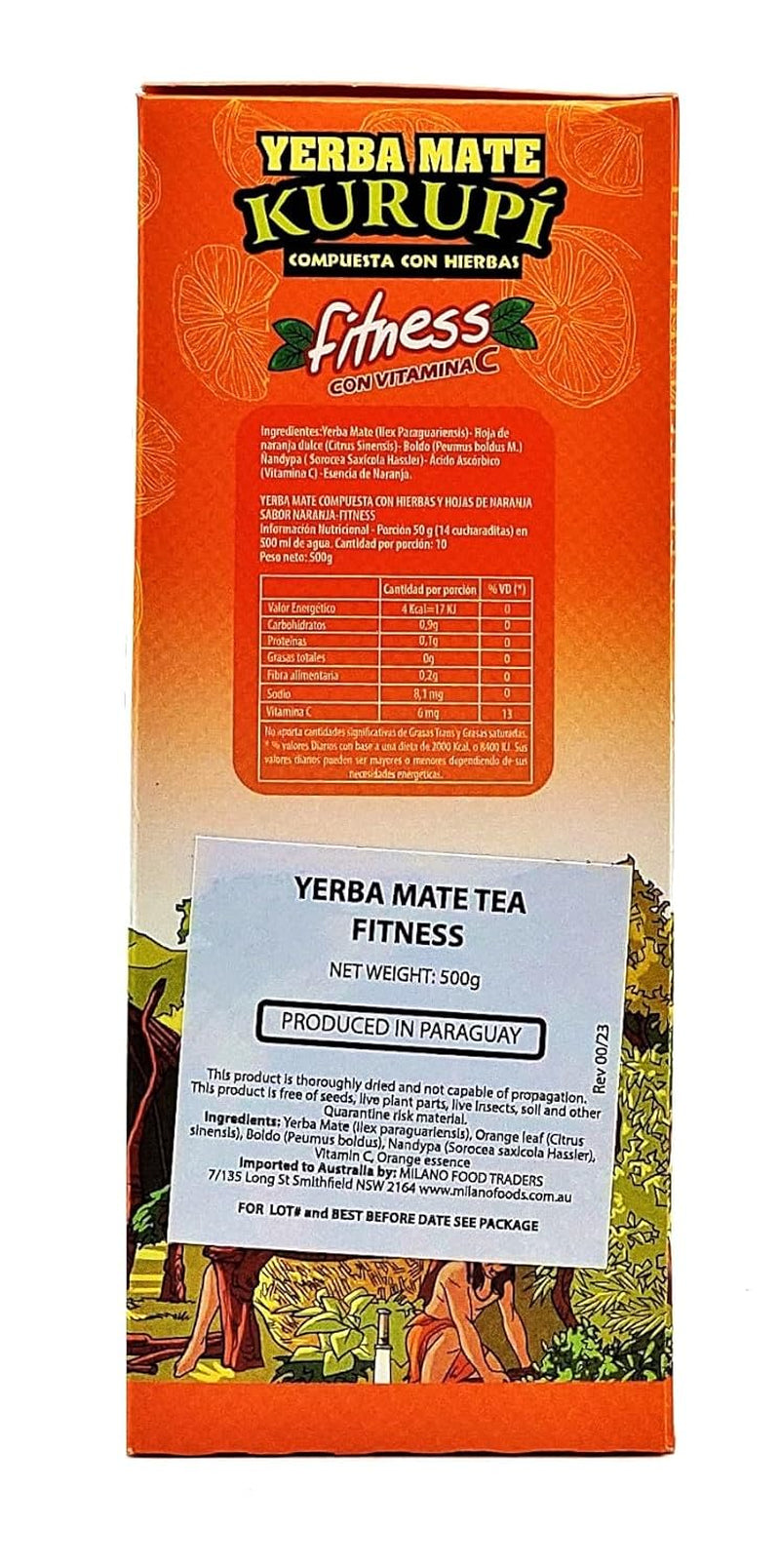 Yerba Mate Tea 500G |  Fitness 500G | Yerba Mate örtte