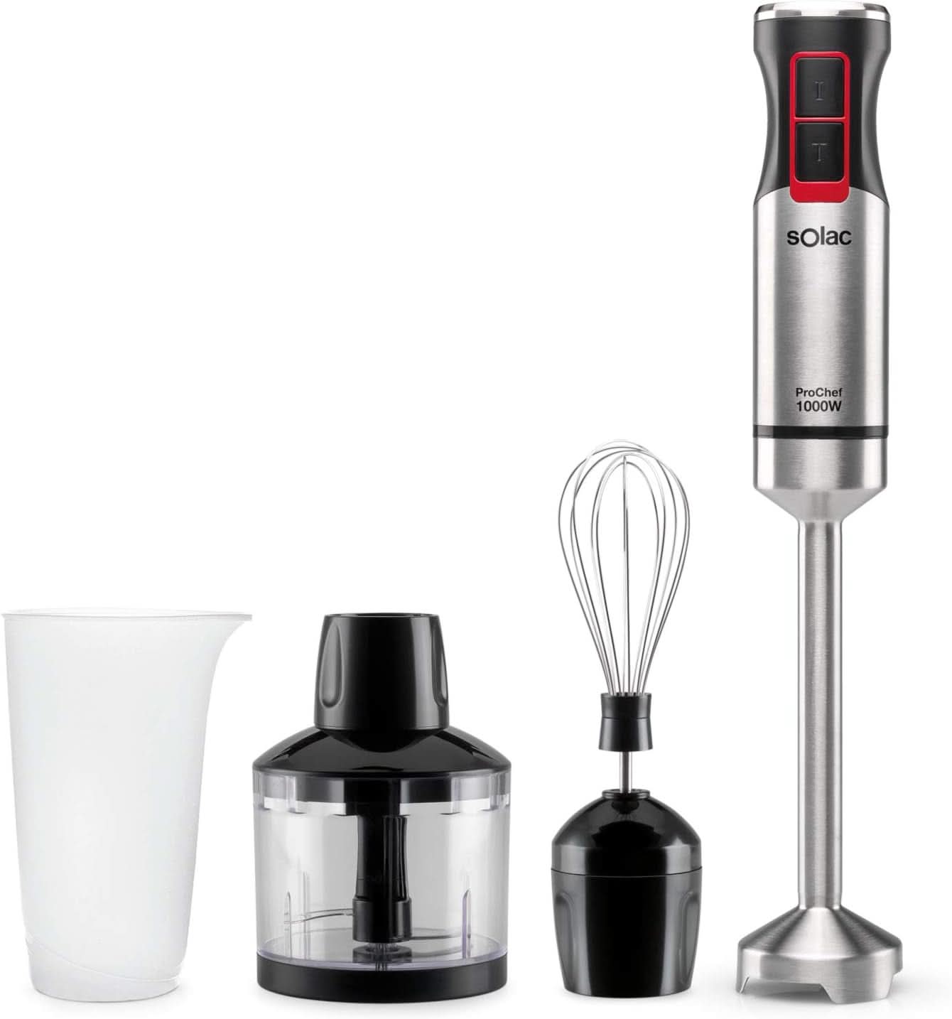 Pro Chef 1000 Standmixer, W, Edelstahl Kitchen Naty Shop 1000W | 3 Tillbehör