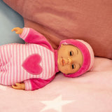 Bayer Design 92802AS My First Baby 28cm, Baby Doll, Mjuk kroppsdocka med sovande ögon, Mycket praktisk, Söt outfit, Rosa