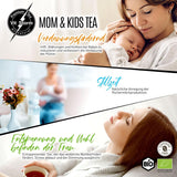 VITSTORM® BIO TEE Mom & Kids - Te för kvinnor och ammande - Rooibos, äpple, fänkål, citronmeliss, alchemilla, jordgubb - Avkopplande te - Fruktigt och gott - Koffeinfritt - Örtte 100 g