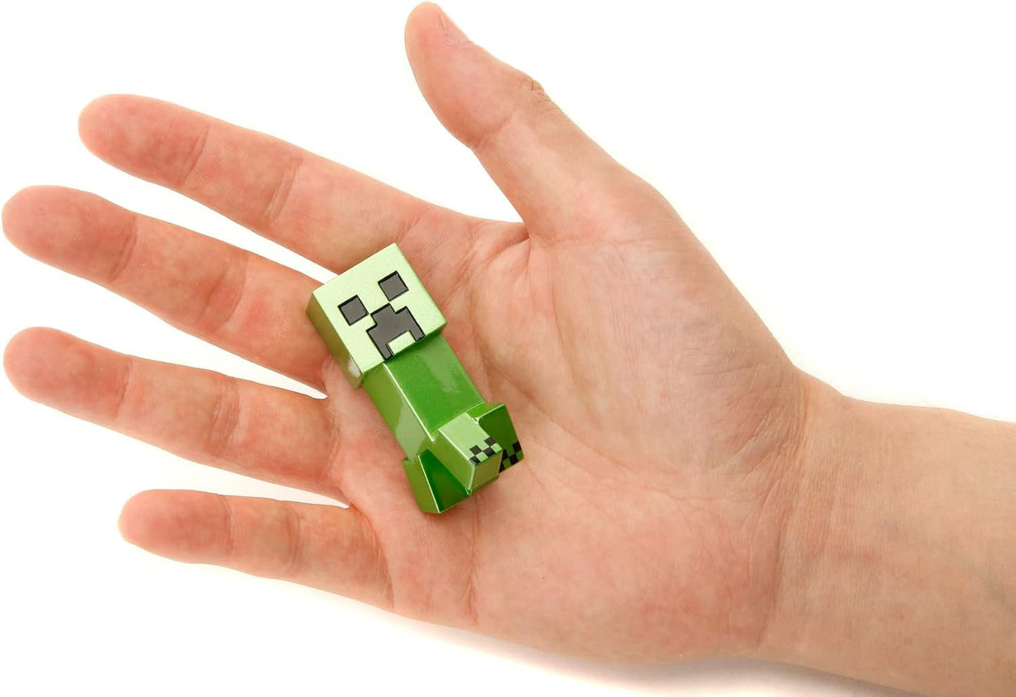 Jada Toys Minecraft Figur Set (4 delar) Tillverkad av metall - Minecraft Caves & Cliffs Samlarfigurer (Steve, Alex, Creeper och Warden) För spelare och samlare 8+ 6 cm vardera Actionfigurer Naty Shop