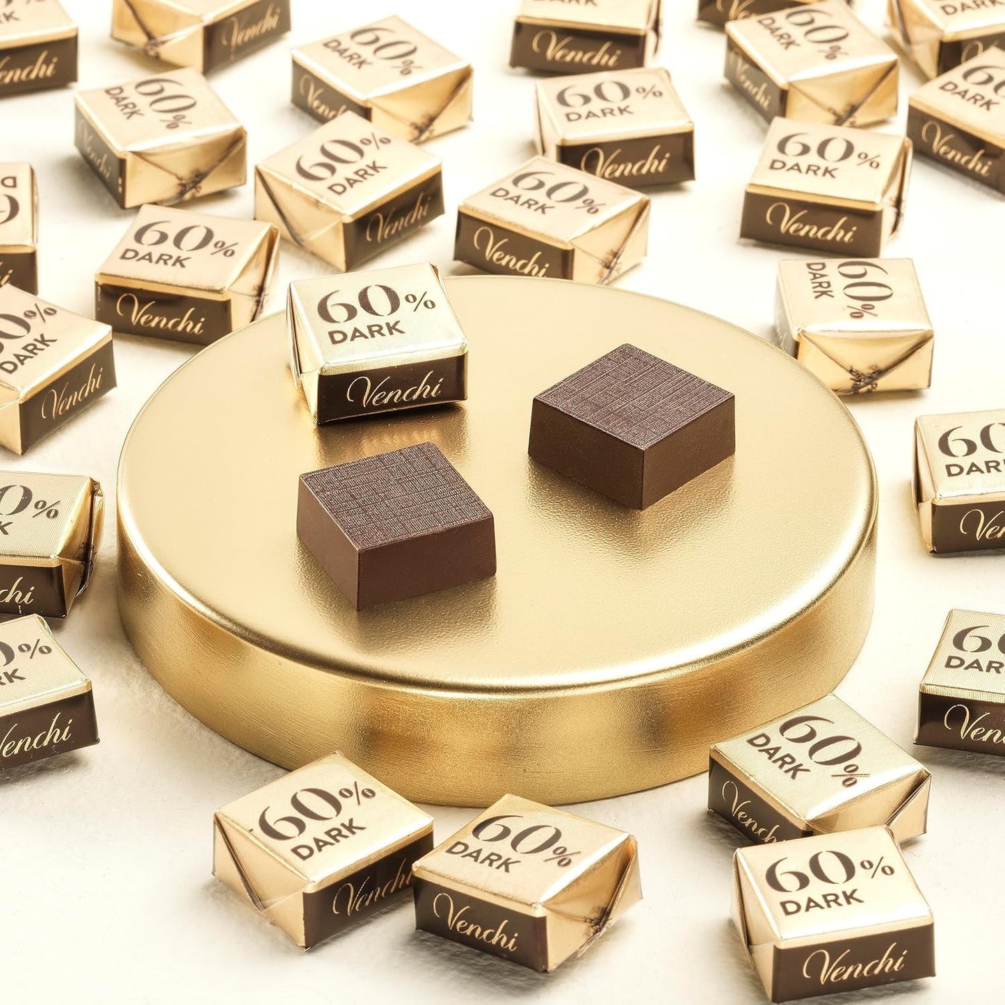 Venchi Cubotto från 60% ren mörk choklad i 1 kg förpackning - vegansk, glutenfri