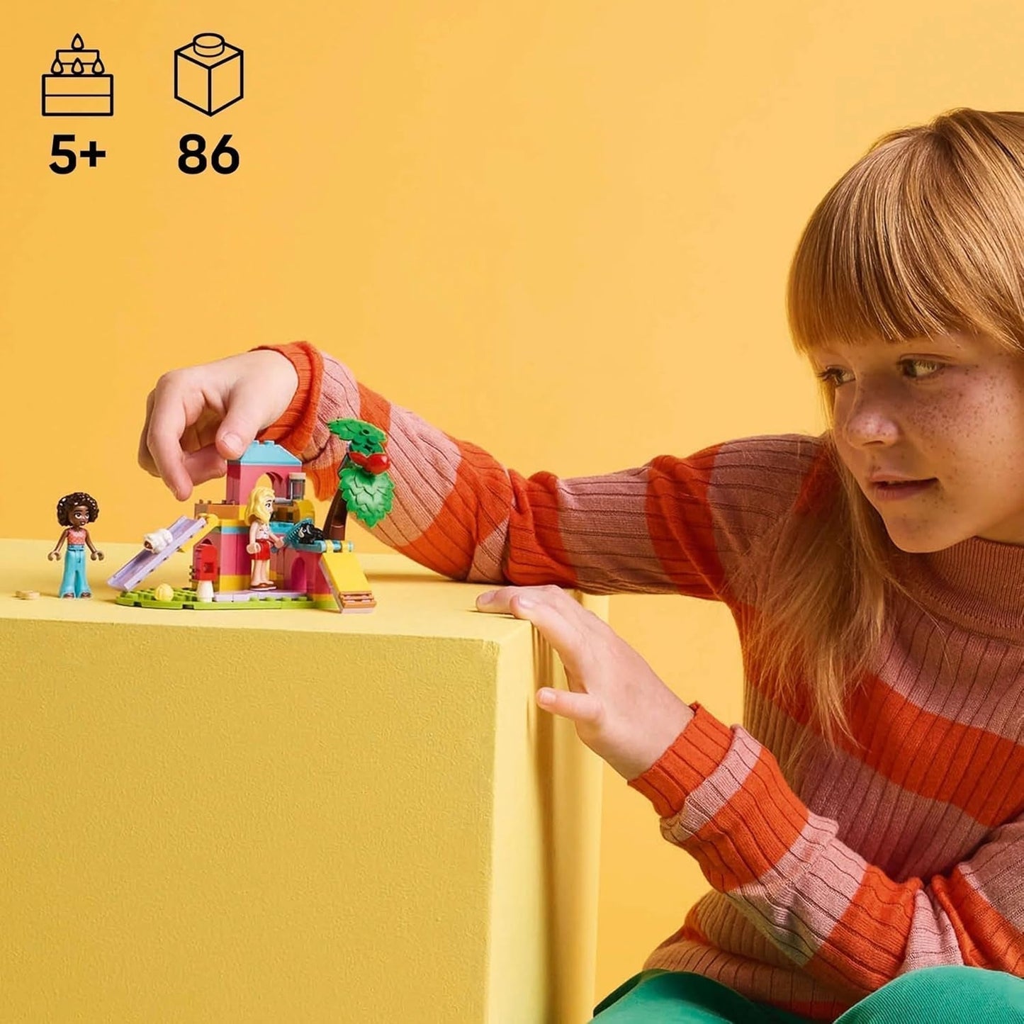 LEGO Friends Marsvin Lekplats Bygg- och låtsaslekset med 2 minifigurer och 2 djurleksak för flickor 5+ Djurset 42640 Byggset Besuche den LEGO-Store