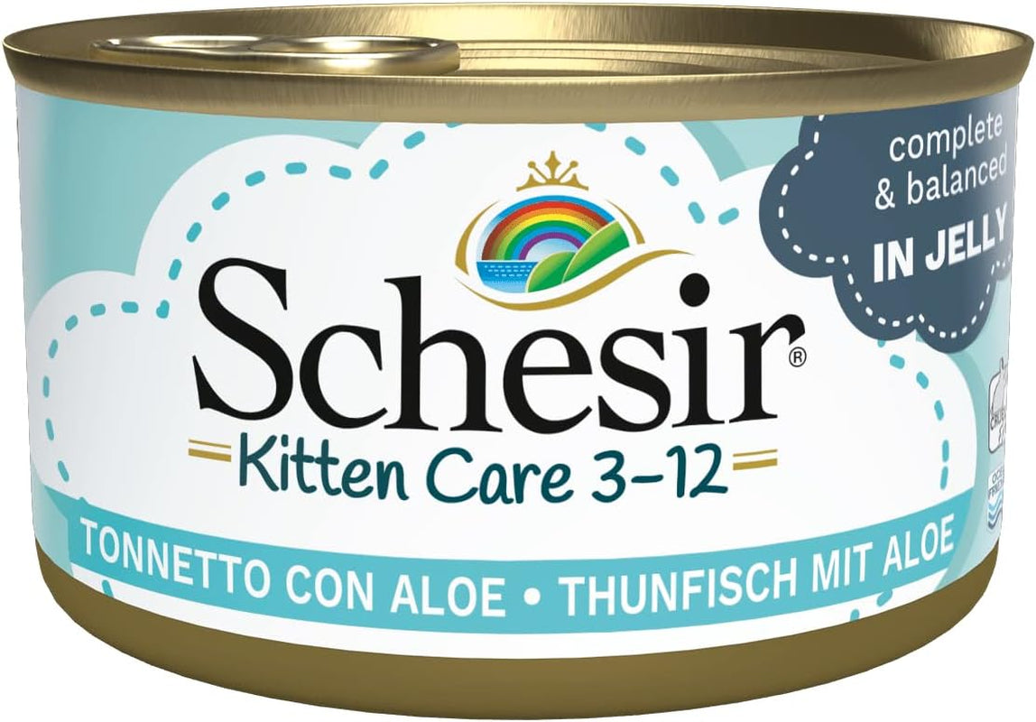 Våtfoder för katter Cat Jelly Kattunge Tonfisk med Aloe Vera, gelé, 24 lådor x 85 g