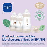MAM Newborn-set, presentset, bestående av: 2 x Anti-kolik-flaskor 160 ml, 1 x Anti-kolik-flaska 260 ml, 1 x Original Start-napp, 1 x Brosch för napp, från 0 månader, Neutro