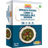 ASHOKA - Snabbcurry med spenat, potatis och ris - (1 x 250 g)