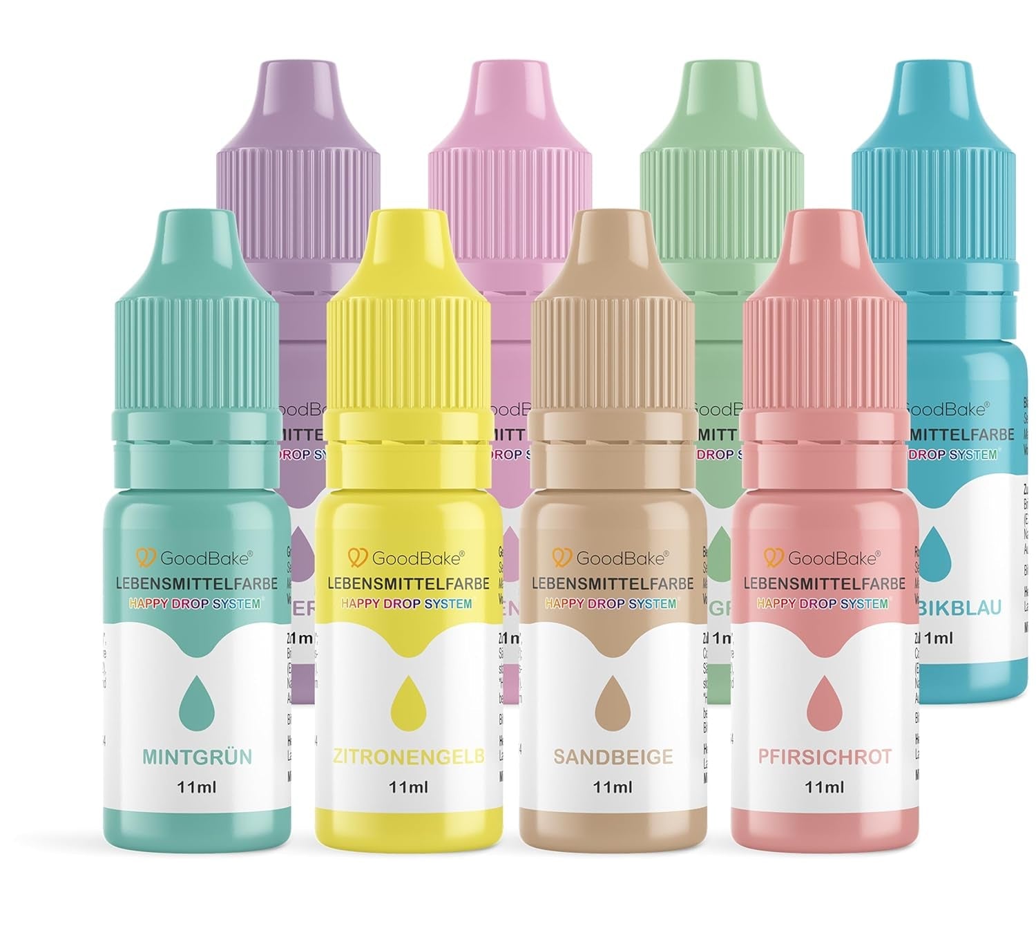 Goodbake Pastell Sand Beige Matfärgning (11ml) - Högdosfärgad matfärg - För färgning av kakor, fondant, smörkräm, macarons, drycker, slem och många andra föremål. 100% vegan