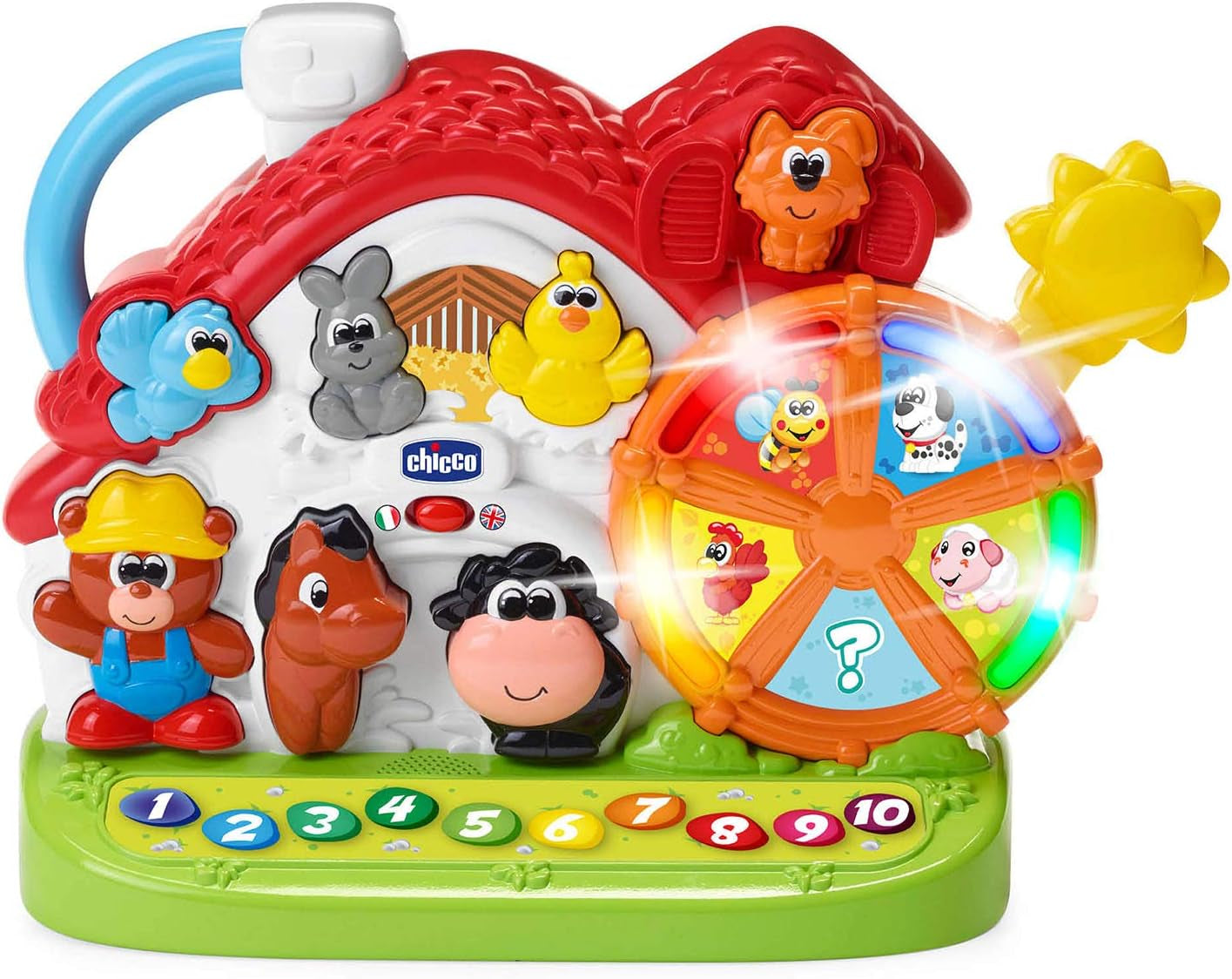 Chicco Ma New Farm, tvåspråkig, stapelbar Leksaker Bebe Naty Shop Standardtitel