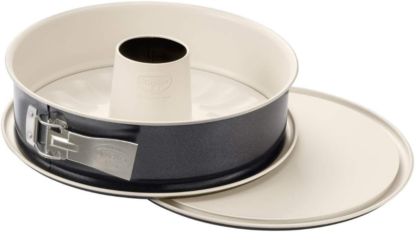 Dr. Oetker Gugelhupfform Ø 22 Cm BACK-TREND, Backform Für Gugelhupf, Runde Bundform Aus Stahl Mit Keramisch Verstärkter Antihaft-Beschichtung (Farbe: Creme/Anthrazit), Menge: 1 Stück Formar och plåtar för bakning Naty Shop Springform 26Cm 2 Böden