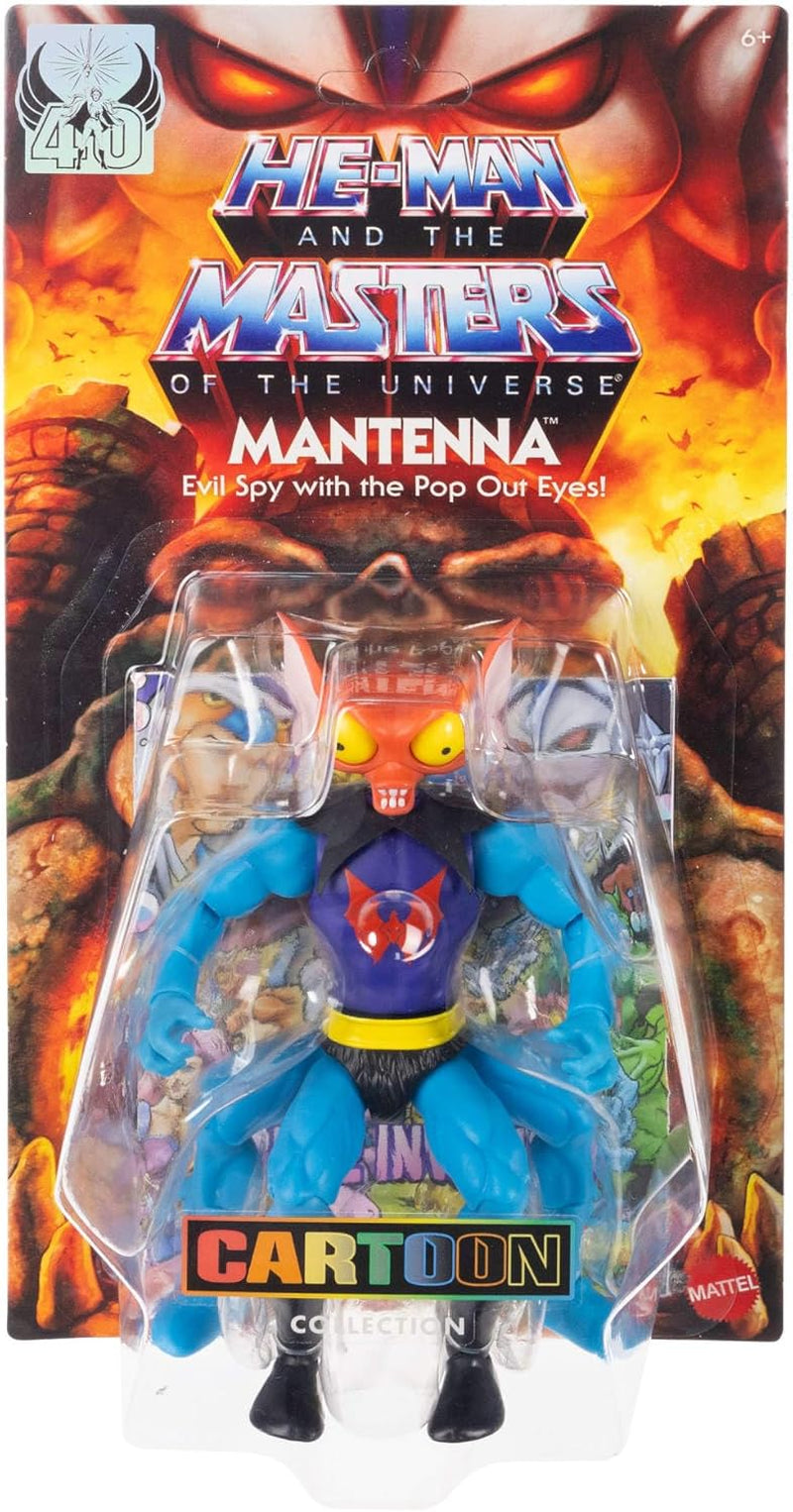 Masters of the Universe Origins Actionfigur Mantenna Princess of Power från den tecknade samlingen, ca. 14 cm lång TV från 1980-talet Bogeyman Lift-Up Eyes JBM78 Actionfigurer Naty Shop