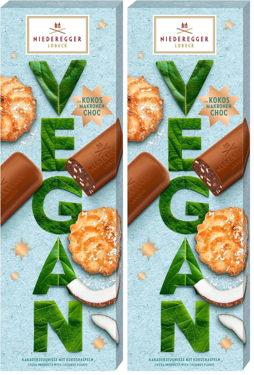 Niederegger Coconut Choc Macaroons VEGAN 100g