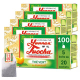 Yunnan Tuocha Zouji - Ekologiskt grönt te med kumquat - Vitamin C - 100 tepåsar - 200 g - Garanterad Yunnan kvalitet