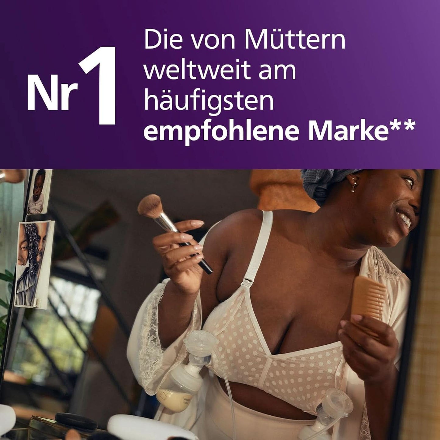Philips Avent Elektrische Natural Motion Milchpumpe - Set Zum Abpumpen, Aufbewahren Und Füttern Inkl. Flaschen, Schnuller Und Becher (Modell SCD340/31) Mat och amningstillbehör Bebe Naty Shop