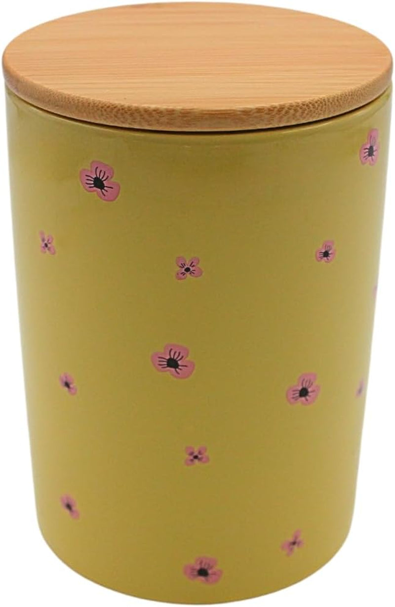Dekohelden24 Elegant keramisk förvaringslåda/kaffe/färsk mat/kex Hüftgold. Anledningen: lat. Mått: H/Ø 15,6 x 11 cm. Naty Shop matförvaringslådor