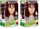 Garnier Nutrisse Permanent Care Hårfärg med närande fruktoljor, 8 veckors uppehåll, Ultra Crème Tint, 036 Black Cherry (Pack of 2) Naty Shop Hårfärg Standardtitel