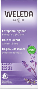 WELEDA BIO, hälsobad med naturlig kosmetika med äkta lavendelolja för att lugna sinnena och för en god sömn, 200 ml Dusch och bad Naty Shop