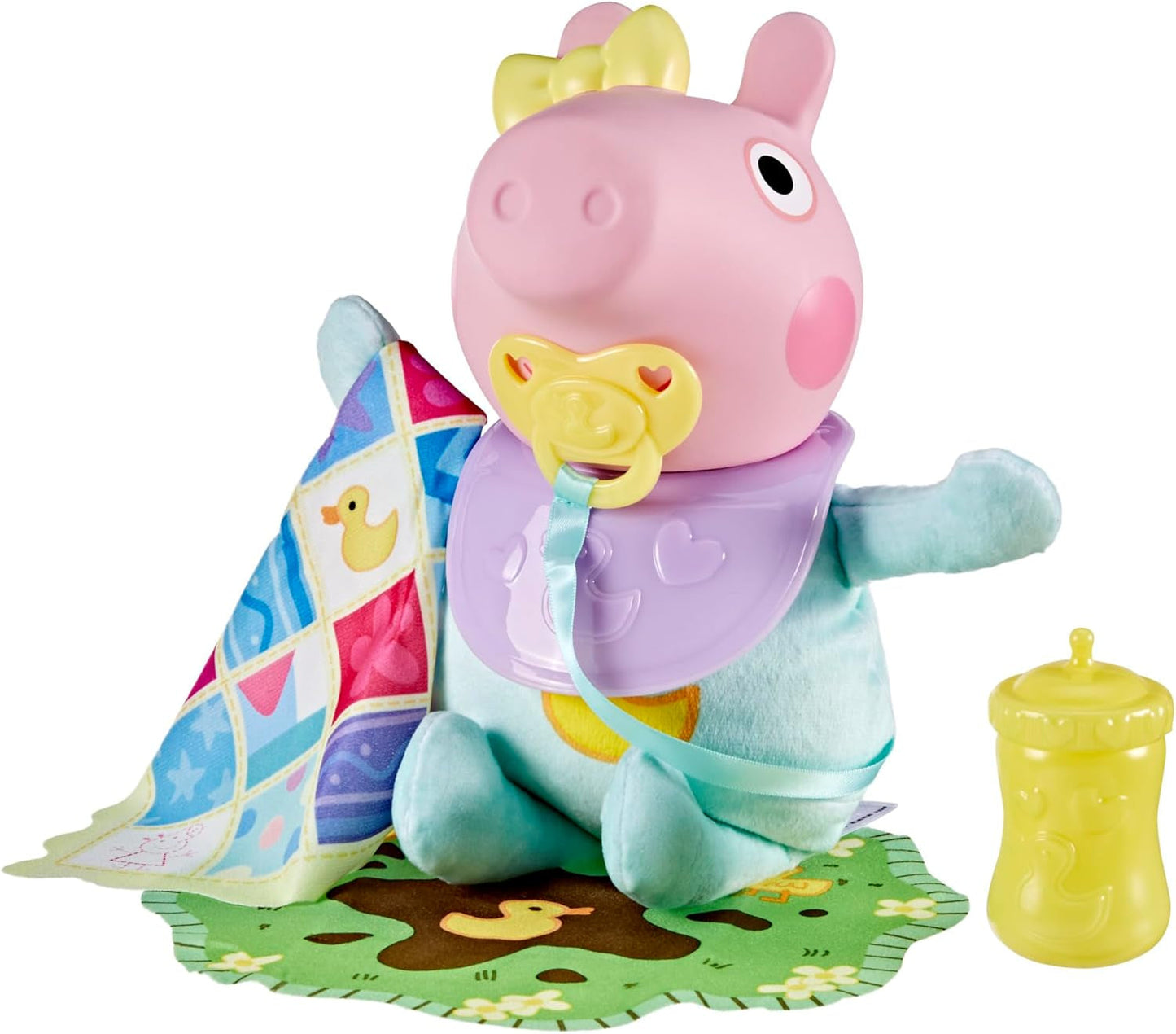 Peppa Pig 28 cm Evie Interactive Doll med 20 ljud och många funktioner, leksaksset för barn 3 år och uppåt