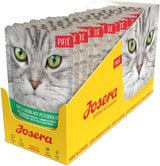 JOSERA Anka- och kycklingpastej med persilja (16 x 85 g) | Vuxen | Premium våtfoder för vuxna katter | Duck and chicken pate | Laxolja | Inga korn | Våt kattmat i färska påsar | Paket om 16
