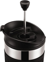 Bodum K11067-01 Resepress svart kaffebryggare i rostfritt stål med ersättningslock 350 ml