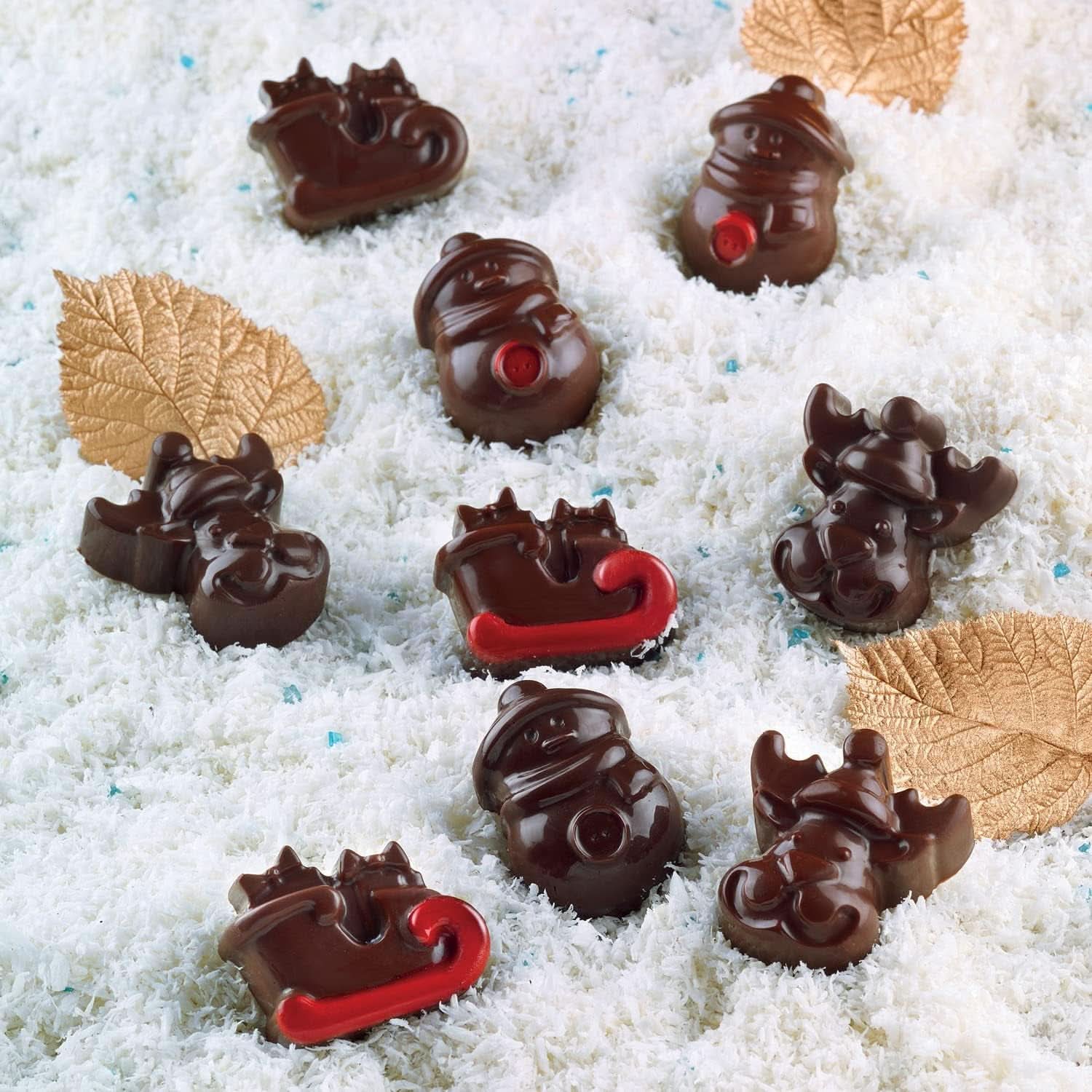 Silikomart 199194, för Chokladpraliner, Vintermotiv Kitchen Naty Shop