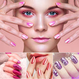 Falska Naglar 500st Naturlig Färg Konstgjorda Falska Naglar 10 storlekar DIY Akryl Med Box Nagelborste Nagelbandsskjutare Nagelfil