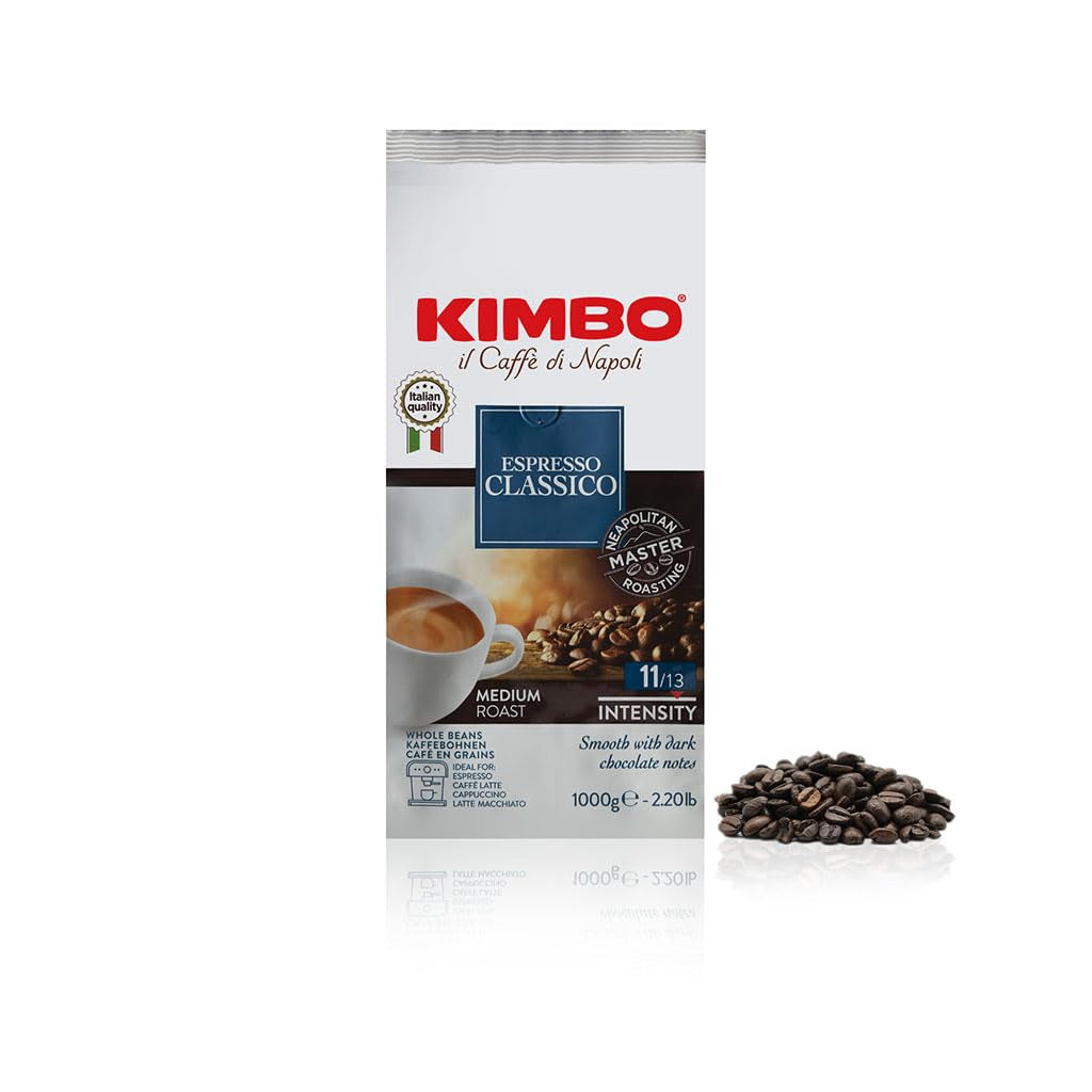 Espresso Classico ganze Kaffeebohnen, medium Röstung, 1 kg påse