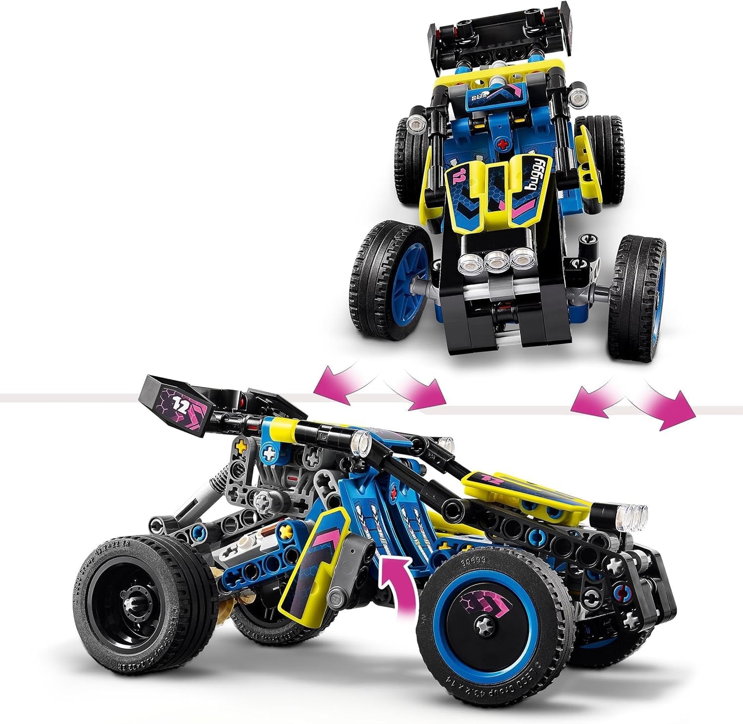 LEGO Technic Offroad Racing Buggy Billeksak för barn Buggy Racing Car Byggsats Present för pojkar och flickor 8 år gammal Rallybil Modell 42164 Byggset Besuche den LEGO-Store