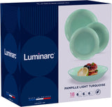 Pampille Turkos Opal servisset, 18 delar - 6 personer, turkos