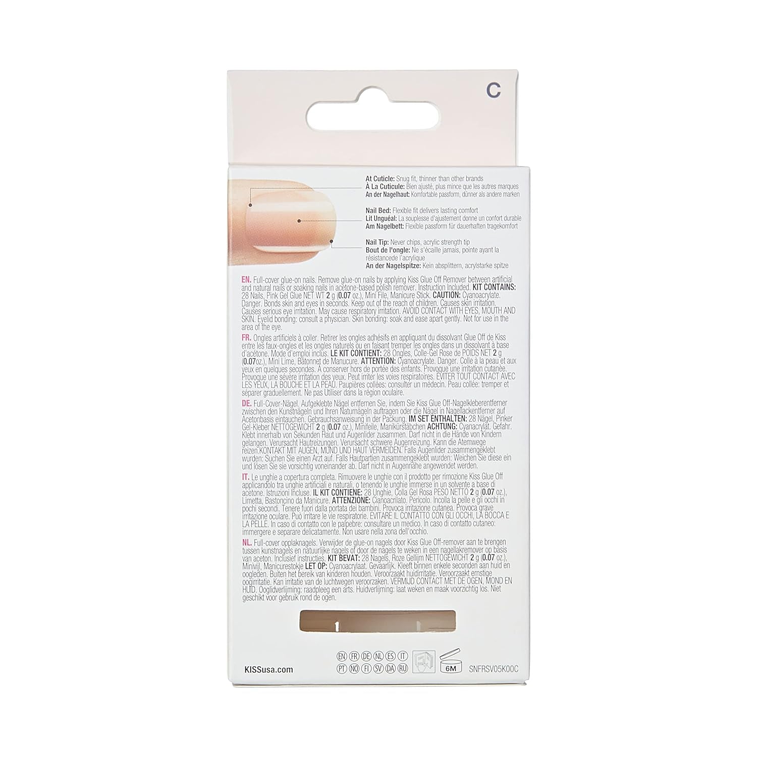 Kiss Nude Nails Amazing Nails (paket med 2)