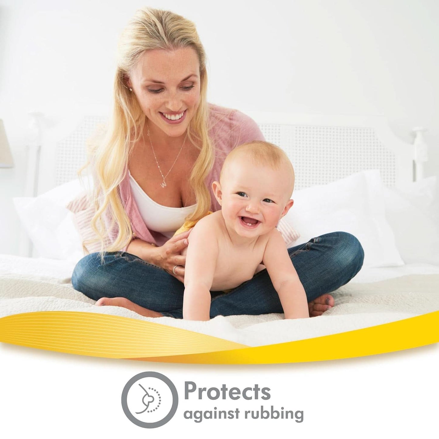 Medela Hydrogel Pads - omedelbar lindring och kylning för ömma bröstvårtor - återanvändbar - förpackning med 4 sterila kuddar, individuellt förpackade Tillbehör Mat och amning Bebe Naty Shop