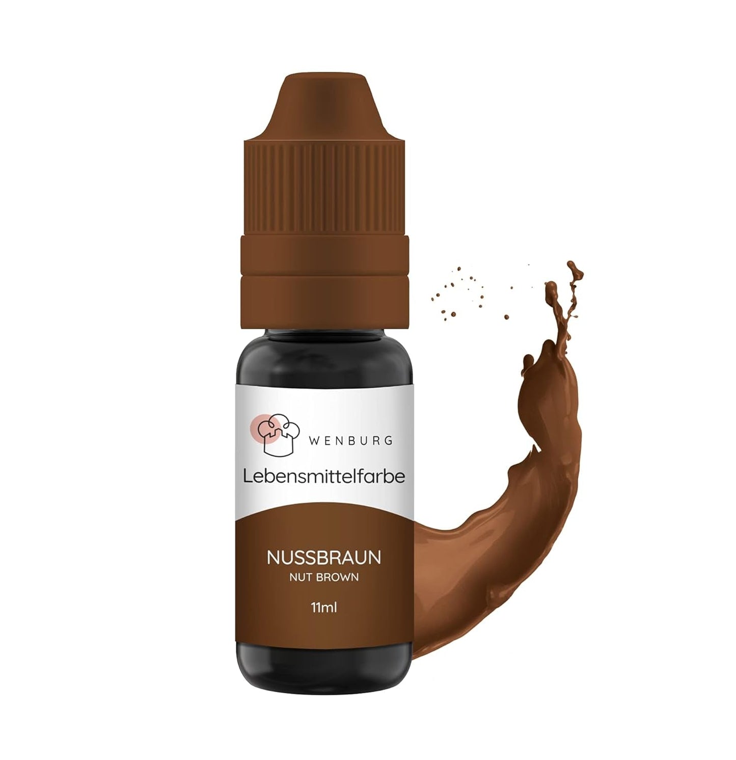 Wenburg matfärg, glitter, 11 ml, koncentrerad, tillverkad i EU, flytande. För färgning av deg, drycker, smaker, slime - guldglitter matfärgning - guld kakfärgning - guldglitter