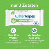 Vattenservetter Fuktande och rengörande babyservetter med 99 % vatten och aloe vera-extrakt Våtservetter för ansikte och kropp Naty Shop
