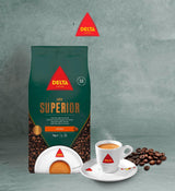 Förpackningssats Delta Superior kaffebönor 1 kg