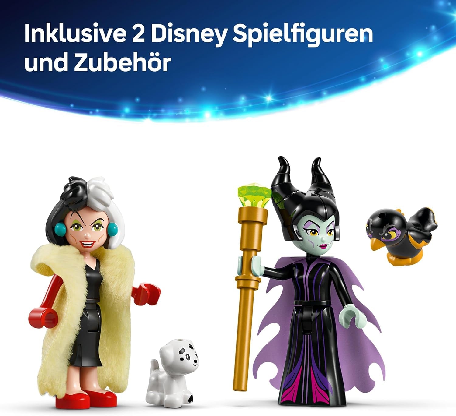 LEGO Ç€ Disney Villains The Dresses Of Maleficent And Cruella De Vil - Leksak för pojkar och flickor från 9 år - Inkl. 2 minidockor och 2 djurfigurer - Födelsedagspresent till fans 43262 Byggset Besuche den LEGO-Store
