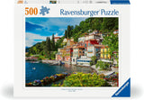Ravensburger Puzzle 12000201 - Comosjön, Italien - 500-bitars pussel för vuxna och barn över 10 år, landskapspussel med italienska motiv Puzzle Naty Shop