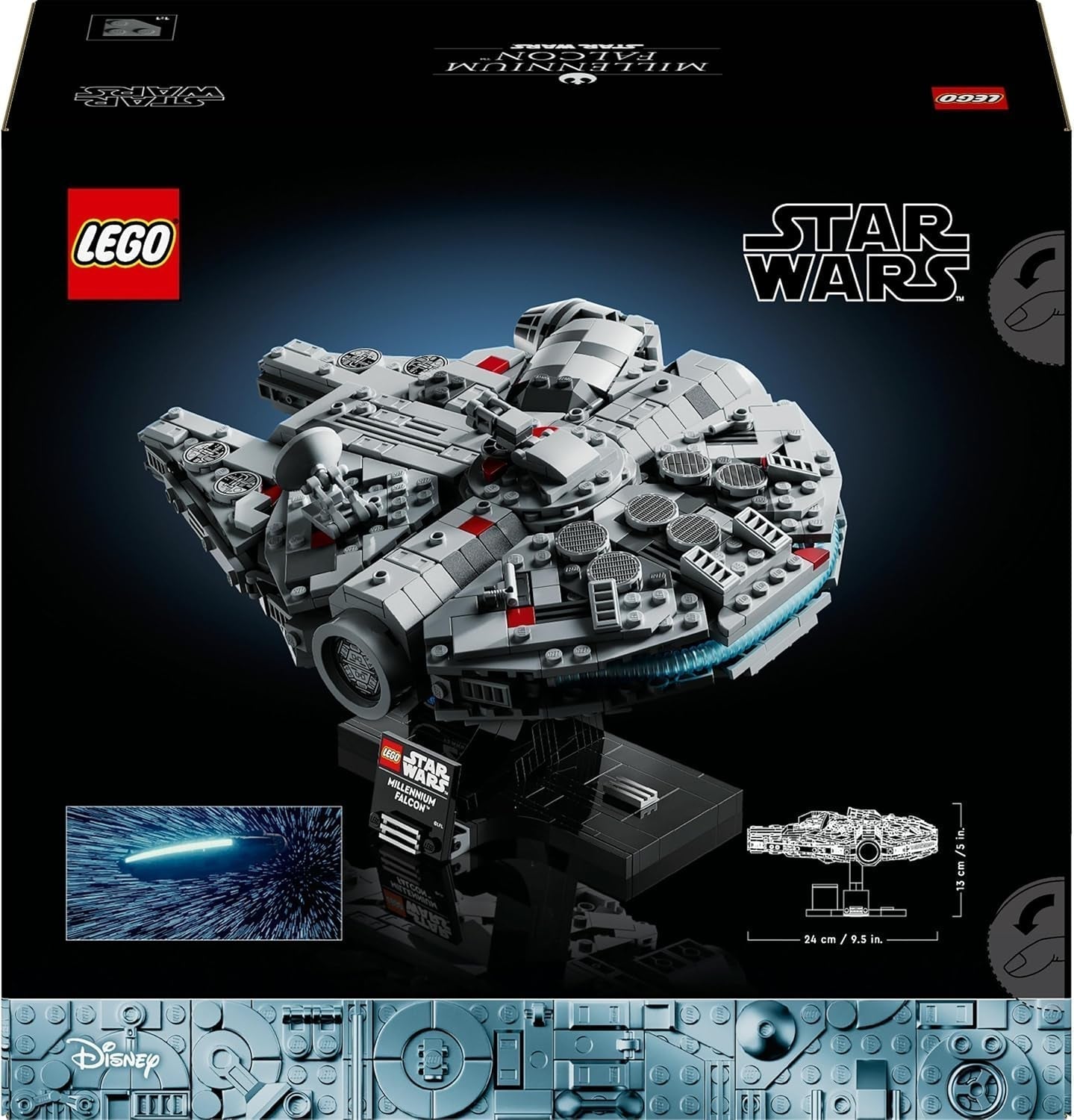 LEGO Star Wars Millennium Falcon 25-årsjubileumsset för vuxna Byggbart skepp A New Hope Samlarobjekt Rymdskeppsmodellsats Presenter för män kvinnor 75375 Byggset Besuche den LEGO-Store
