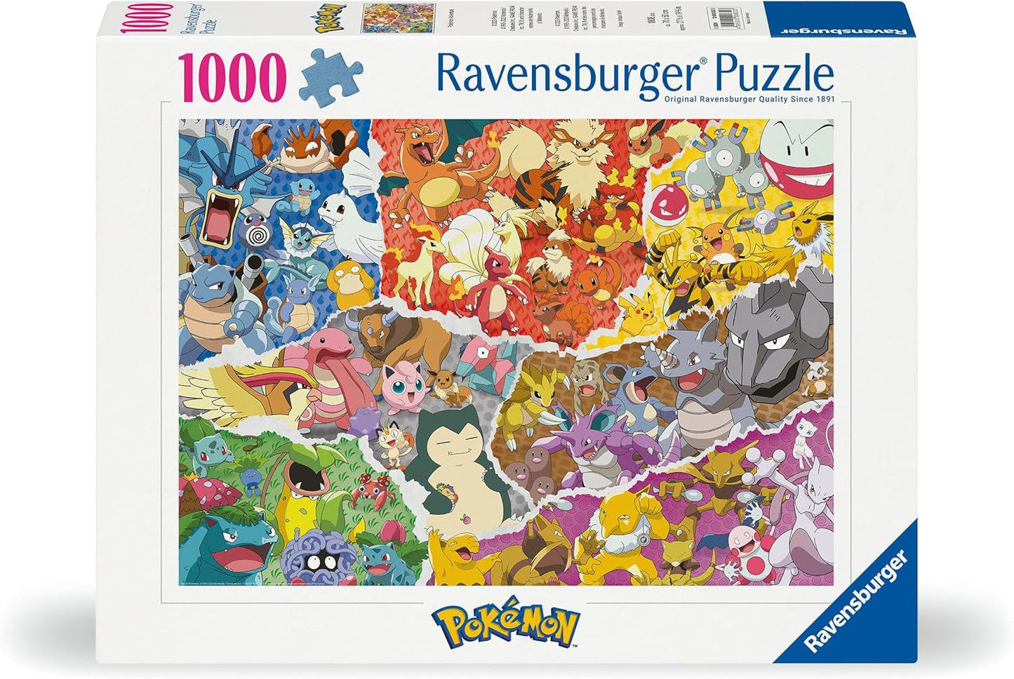 Ravensburger Puzzle 12000832 - Pokémon Adventure - 1000-bitars Pokémon pussel för vuxna och barn över 14 Puzzle Naty Shop