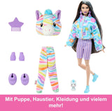 Barbie Cutie Reveal Doll and Accessories, Rainbow Zebra Plush Outfit och 10 färgskiftande överraskningar, Color Dream Range, HRK39