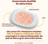 Almo Nature HFC Urinary Help - Nassfutter für Katzen - Unterstützung für die Harnwege - Hühnerbrust & Tranbär - Human Grade, Monoprotein, Glutenfree - 24x50g