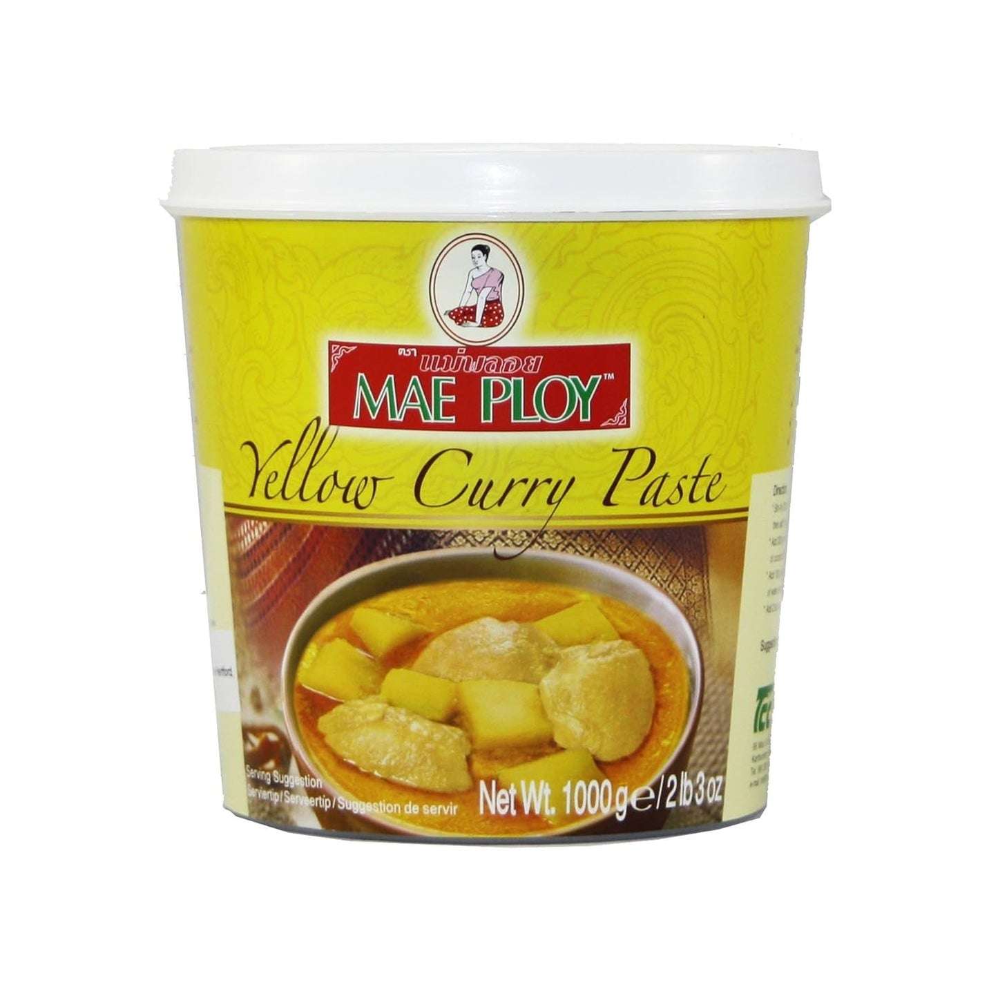 Yellow Curry Paste, Autentisk Thai Curry, Thai Cuisine, 1000g