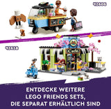 LEGO Friends Heartlake City Café, barnleksak, leksaksbageri, presentidé för flickor och pojkar 6+, set med 3 lekfigurer och hundfigur 42618 Byggset Besuche den LEGO-Store