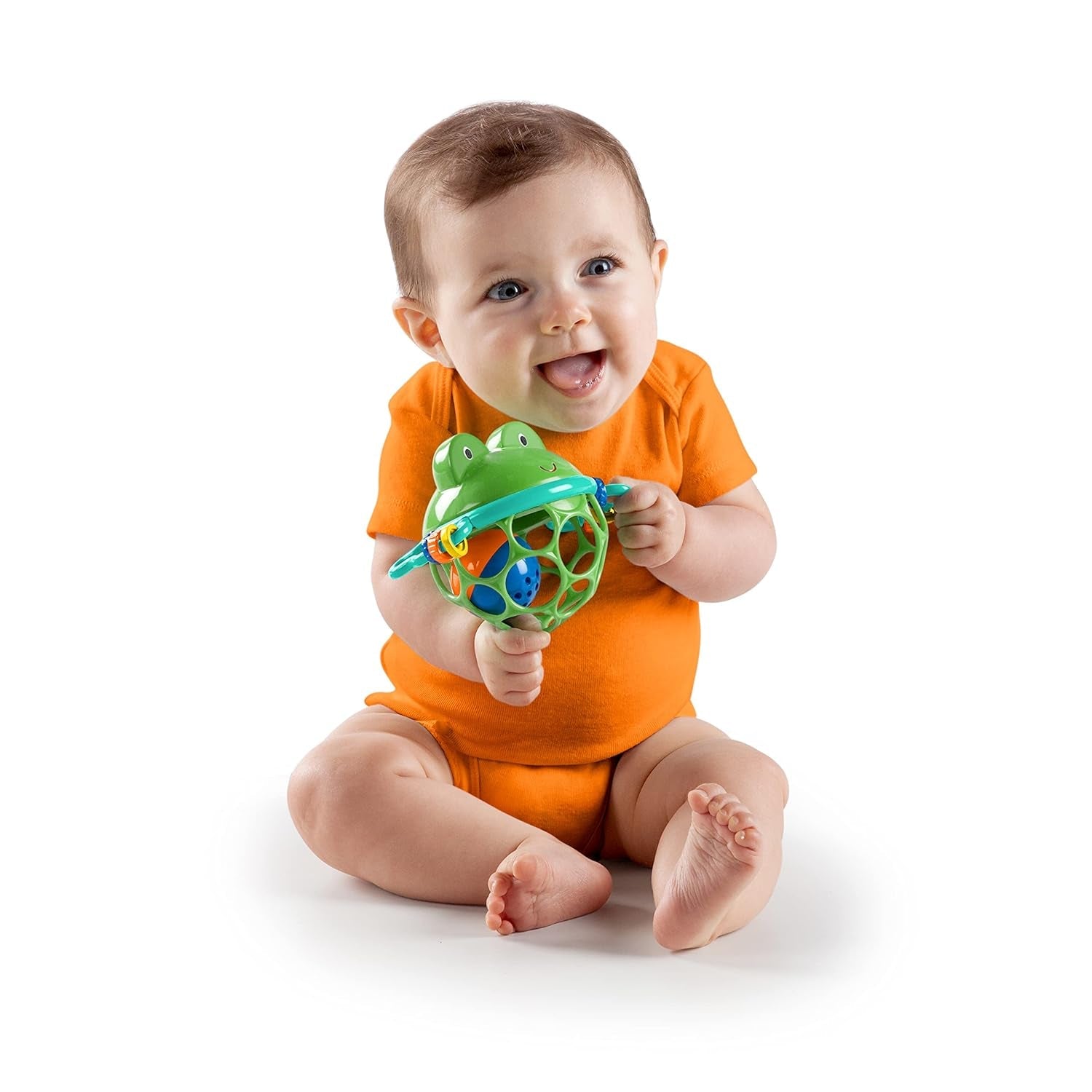 Bright Starts Little Shakers 6-delade presentset - Baby skallror & bitringar BPA-fri Lätt att fånga Unisex Newborn+