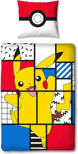 Sängkläder för tonåringar och barn, Pikachu, 100 % bomull Sängkläder - barn Naty Shop Standardtitel