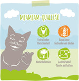 MjAMjAM - Premium våt kattmat - Läcker låda 12-pack (12 x 200 g) Spannmålsfri med extra kött