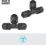 Gardena mikrodroppbevattningssystem T-Piece 13 mm (1/2"): Anslutning för 13 mm matarrör, T-gren, automatisk bevattning, återanvändbar (13201-20)