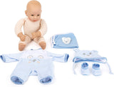 Small Foot Lukas Doll, inklusive avtagbara kläder, napp och mjuk filt, rollspel, 11238