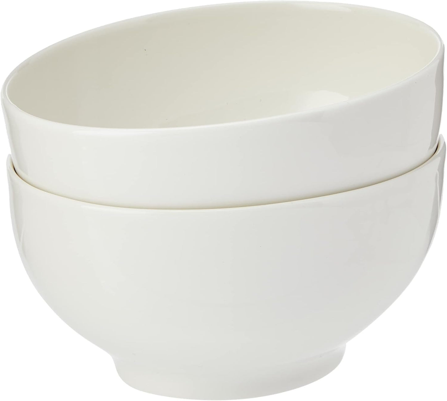 Villeroy & Boch For Me spannmålsskål set om 2, vit, diskmaskinssäker, mikrovågssäker, små skålar för 2, skålar, spannmålsskålar, mellanmål eller såser, tallrik, premiumporslin